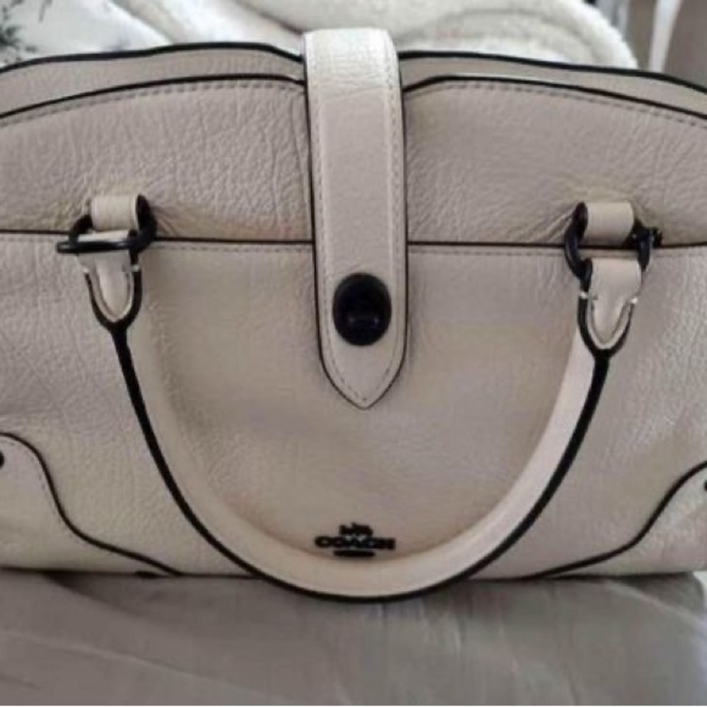 Coach white purse